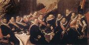 Frans Hals Banquet of the Office of the St George Civic Guard in Haarlem Germany oil painting artist